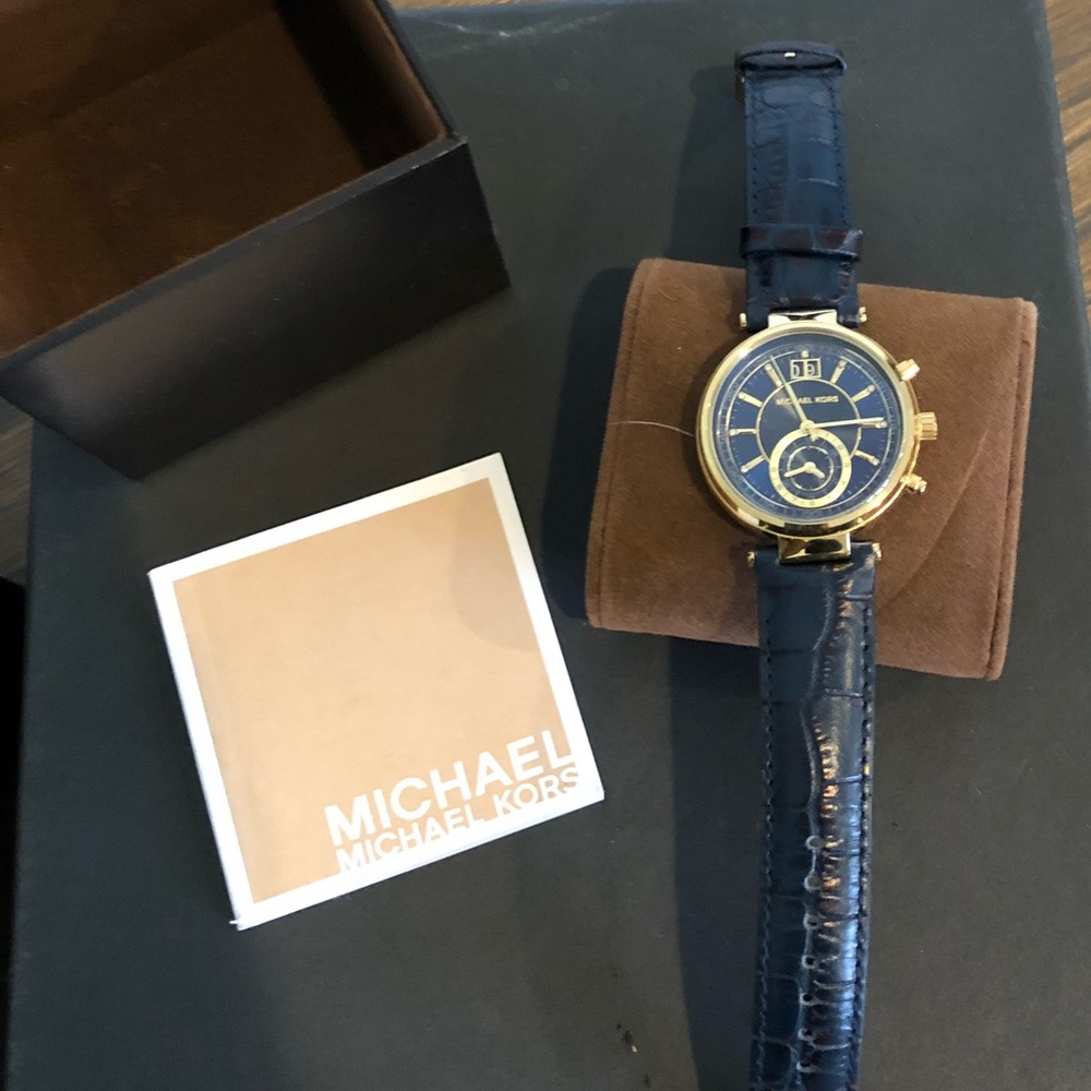 MICHAEL KORS Sawyer MK2425 navy women’s watch